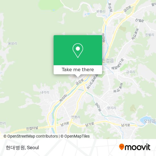 현대병원 map