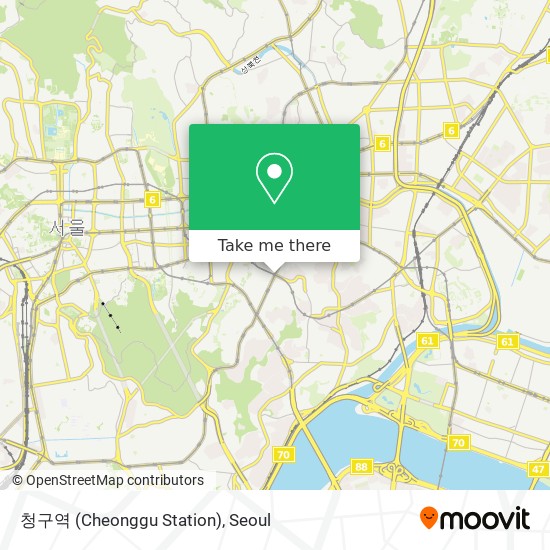 청구역 (Cheonggu Station) map