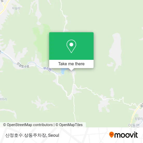 산정호수.상동주차장 map