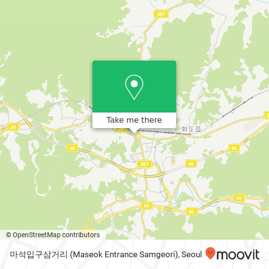 마석입구삼거리 (Maseok Entrance Samgeori) map