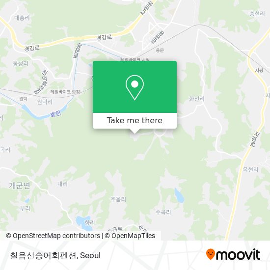 칠음산송어회펜션 map