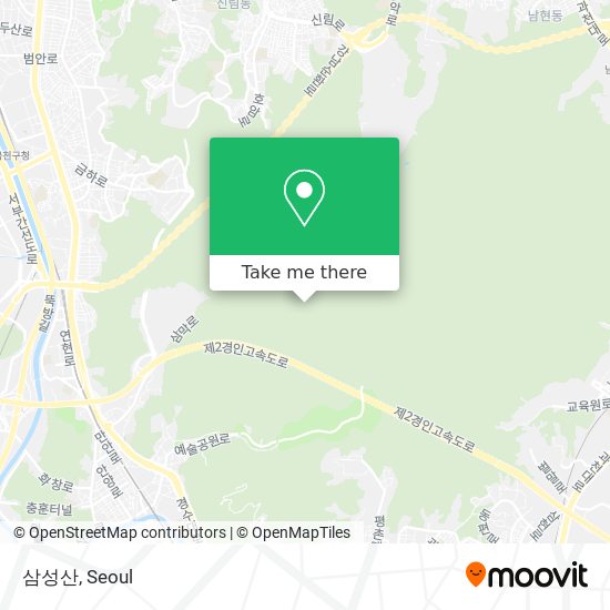 삼성산 map