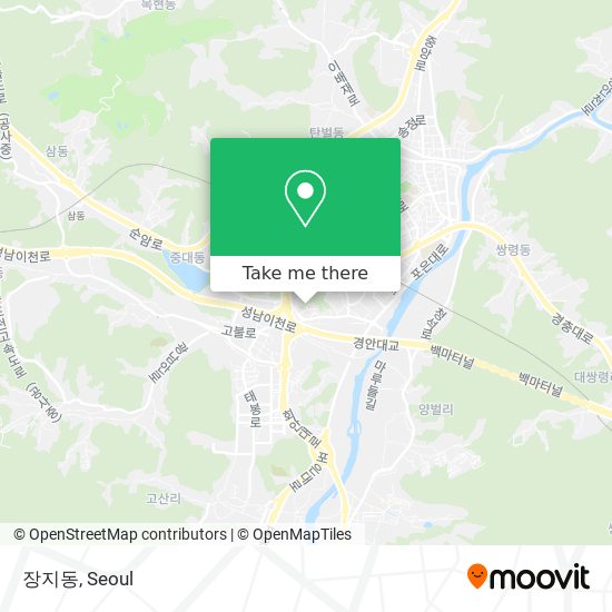 장지동 map