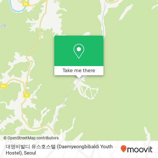 대명비발디 유스호스텔 (Daemyeongbibaldi Youth Hostel) map