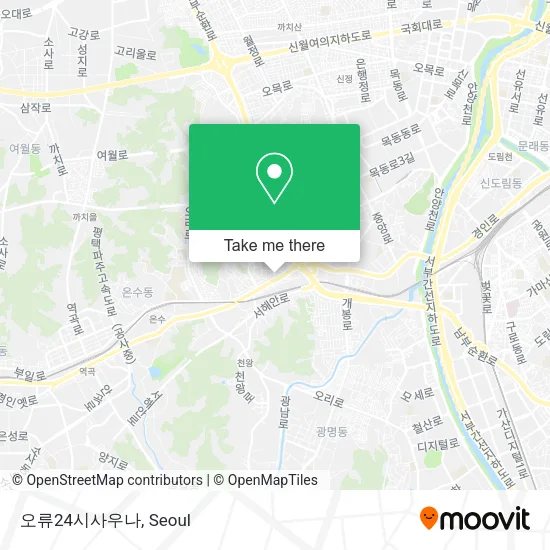 오류24시사우나 map