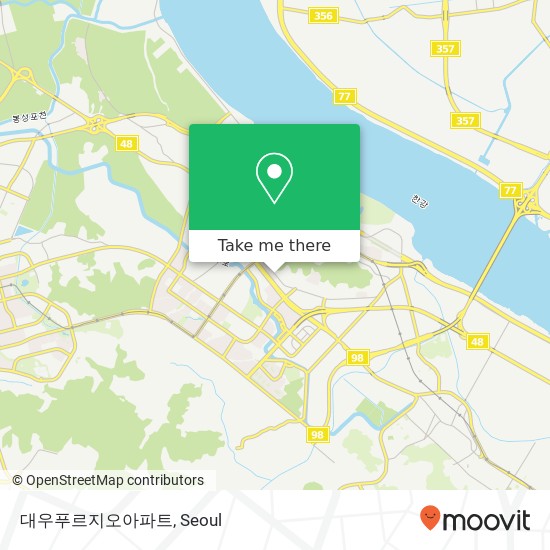 대우푸르지오아파트 map