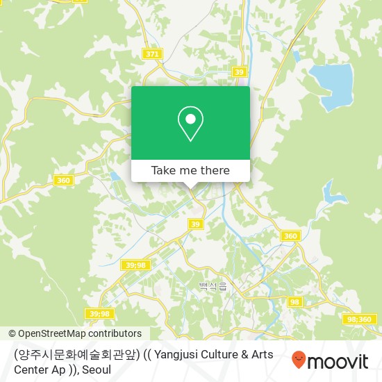 (양주시문화예술회관앞) (( Yangjusi Culture & Arts Center Ap )) map