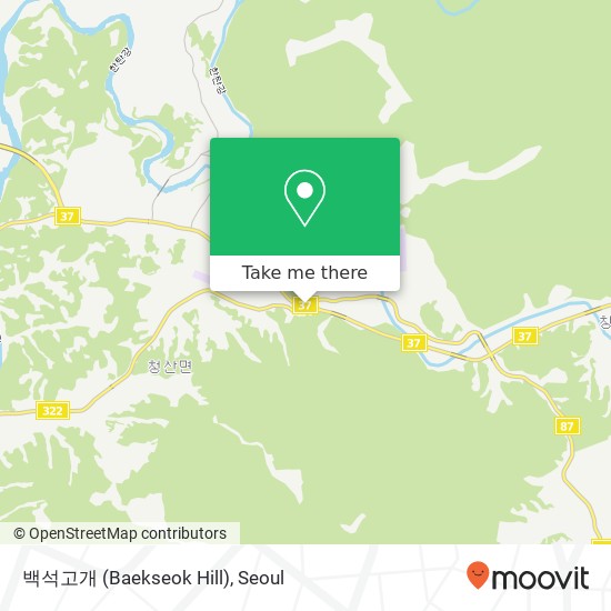 백석고개 (Baekseok Hill) map