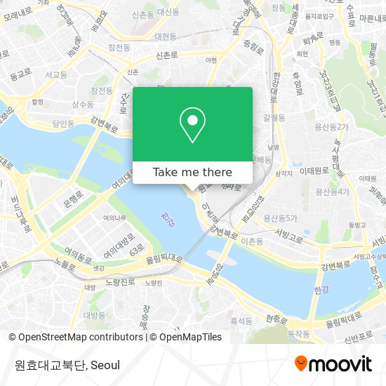 원효대교북단 map