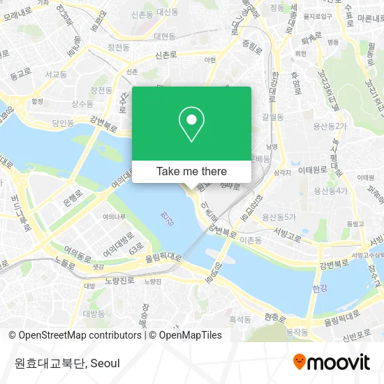 원효대교북단 map