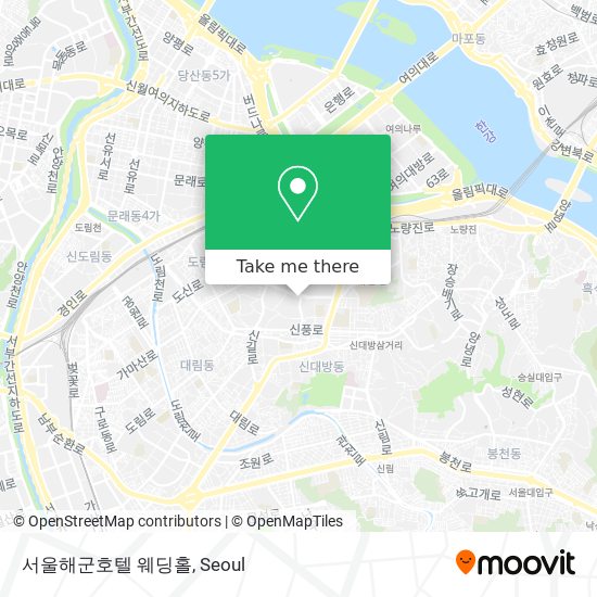 서울해군호텔 웨딩홀 map