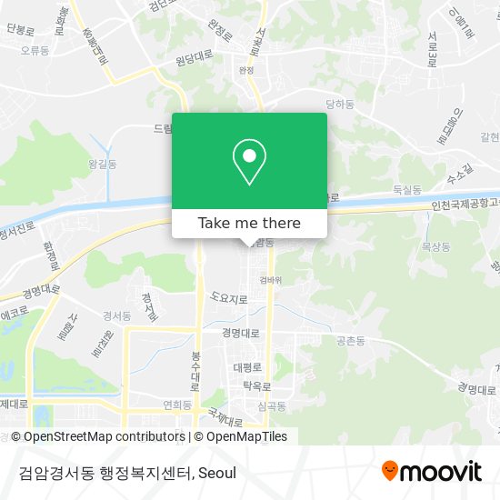 검암경서동 행정복지센터 map