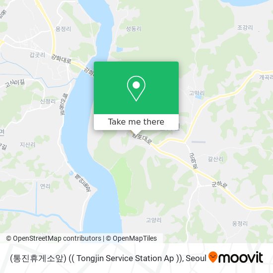 (통진휴게소앞) (( Tongjin Service Station Ap )) map