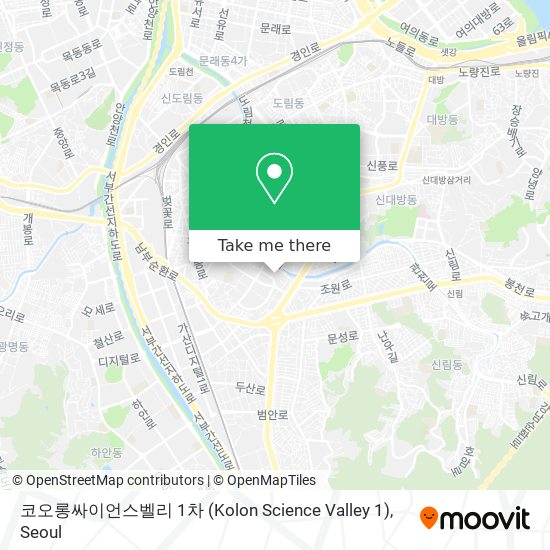 코오롱싸이언스벨리 1차 (Kolon Science Valley 1) map