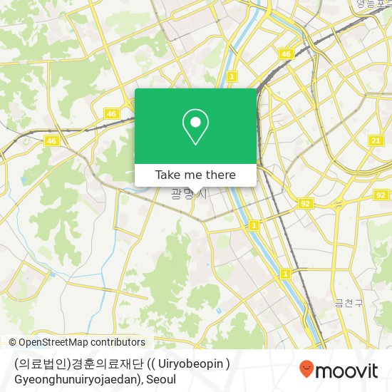 (의료법인)경훈의료재단 (( Uiryobeopin ) Gyeonghunuiryojaedan) map