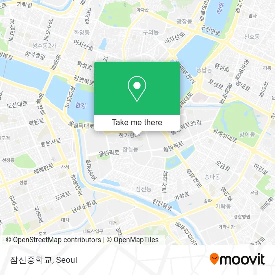 잠신중학교 map