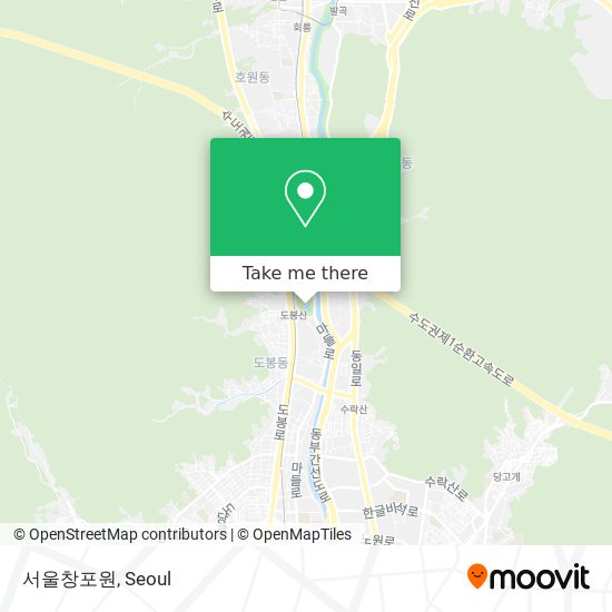 서울창포원 map