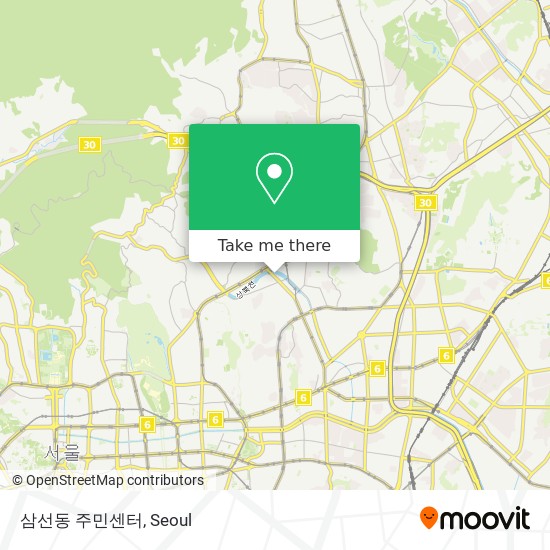 삼선동 주민센터 map