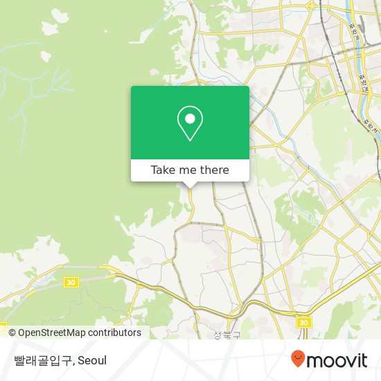 빨래골입구 map