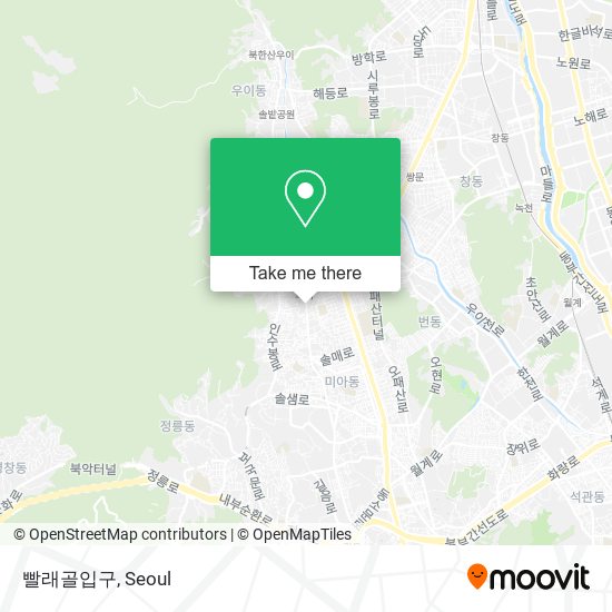 빨래골입구 map