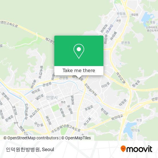 인덕원한방병원 map