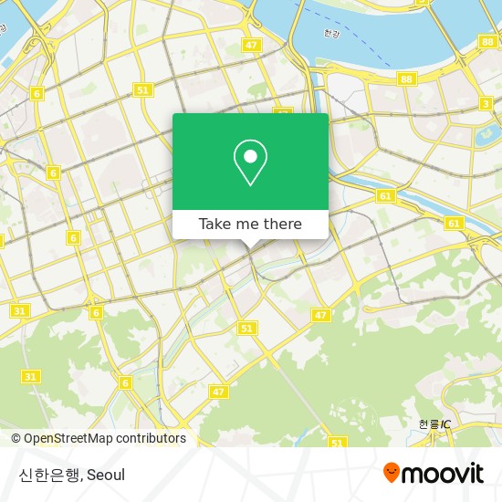 신한은행 map