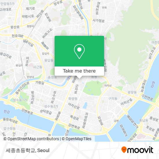 세종초등학교 map