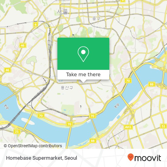 Homebase Supermarket map