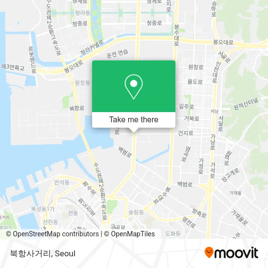 북항사거리 map