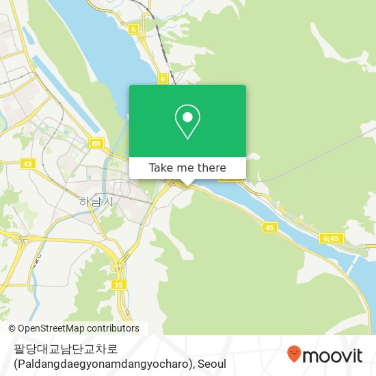 팔당대교남단교차로 (Paldangdaegyonamdangyocharo) map
