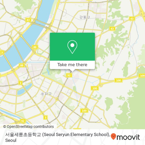 서울세륜초등학교 (Seoul Seryun Elementary School) map