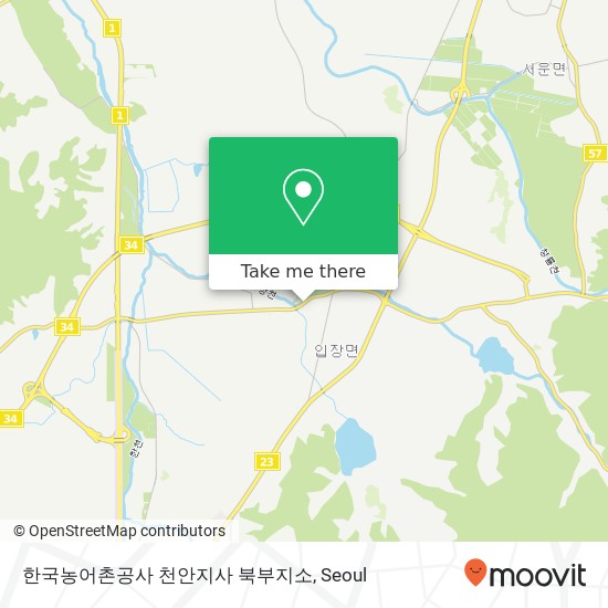 한국농어촌공사 천안지사 북부지소 map