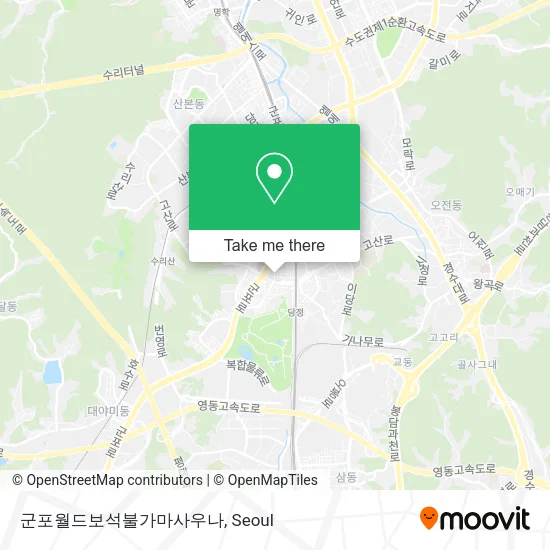 군포월드보석불가마사우나 map