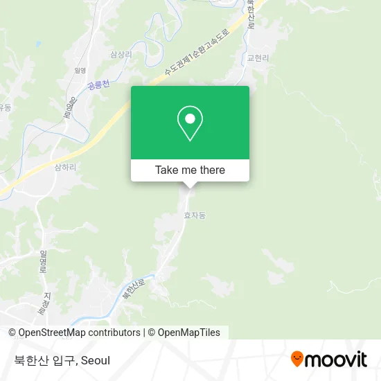 북한산 입구 map