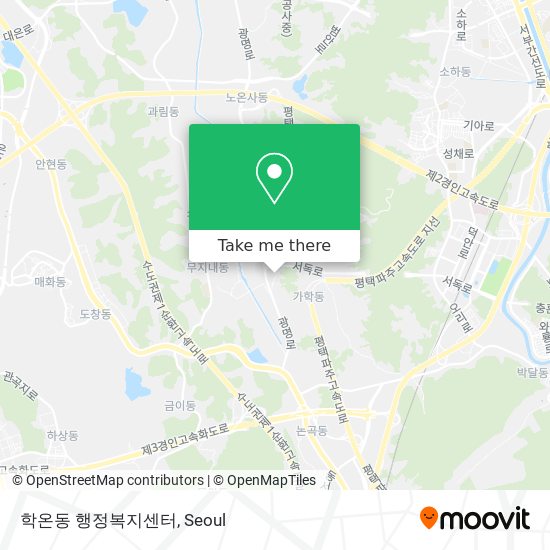 학온동 행정복지센터 map