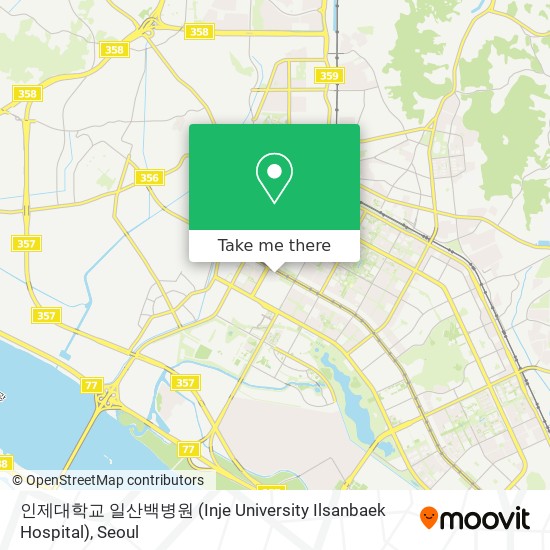 인제대학교 일산백병원 (Inje University Ilsanbaek Hospital) map