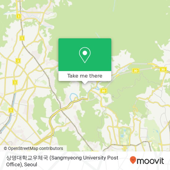 상명대학교우체국 (Sangmyeong University Post Office) map