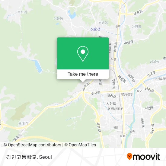 경민고등학교 map
