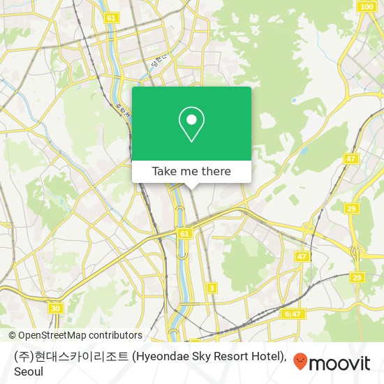 (주)현대스카이리조트 (Hyeondae Sky Resort Hotel) map