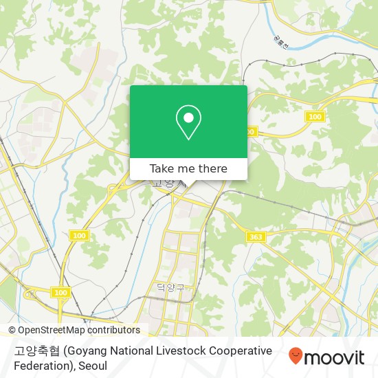 고양축협 (Goyang National Livestock Cooperative Federation) map