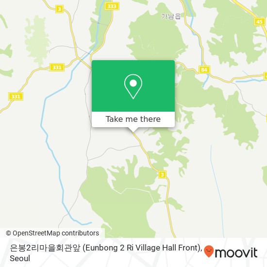 은봉2리마을회관앞 (Eunbong 2 Ri Village Hall Front) map