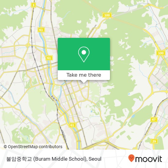 불암중학교 (Buram Middle School) map