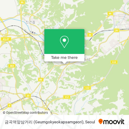 금곡역앞삼거리 (Geumgokyeokapsamgeori) map