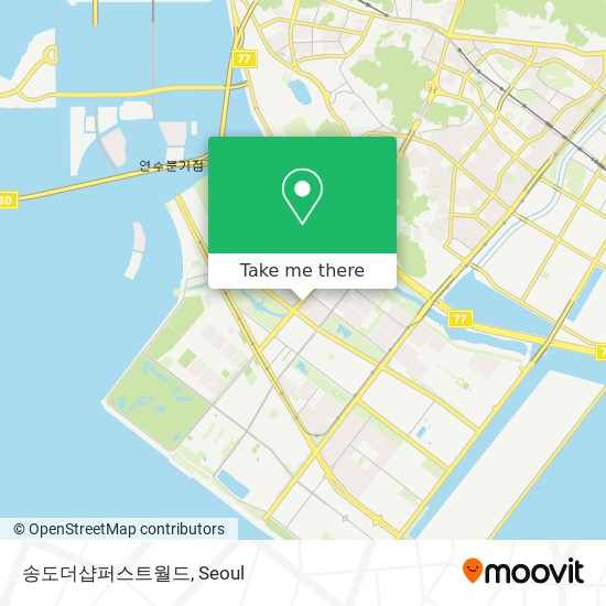 송도더샵퍼스트월드 map