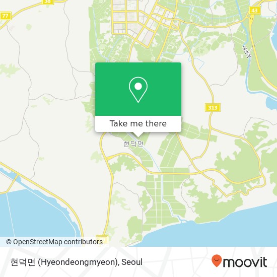 현덕면 (Hyeondeongmyeon) map
