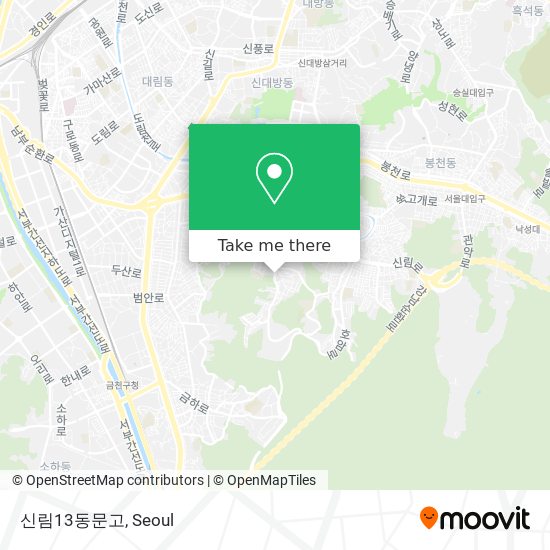 신림13동문고 map