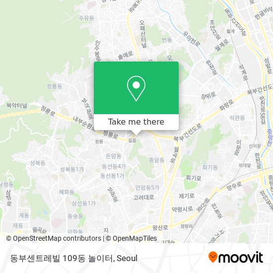 동부센트레빌 109동 놀이터 map