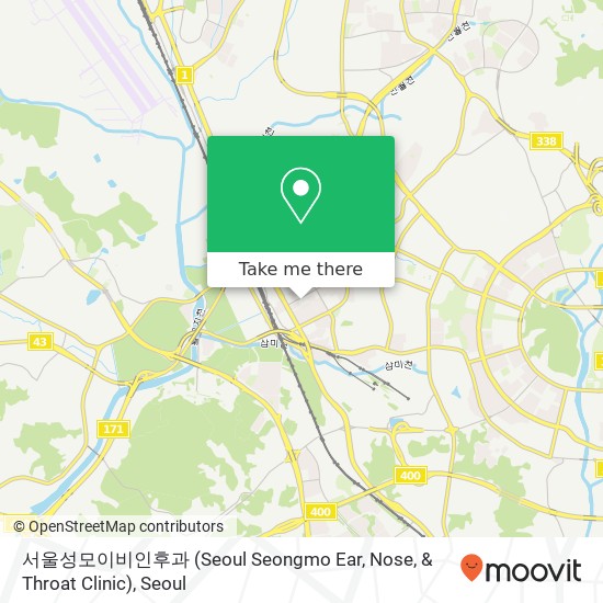 서울성모이비인후과 (Seoul Seongmo Ear, Nose, & Throat Clinic) map