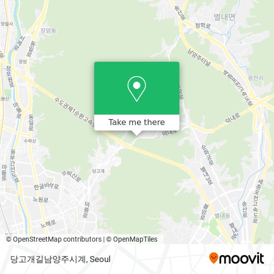 당고개길남양주시계 map