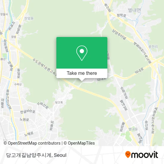 당고개길남양주시계 map